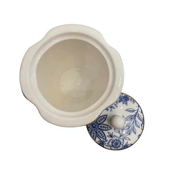 Grace Teaware Fine Porcelain Creamer & Sugar Blue & White Floral Gift Set New - Picture 13 of 16